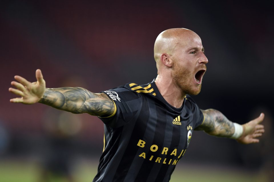  Miroslav Stoch celebrates goal which clinched Fenerbahce's progression to next round