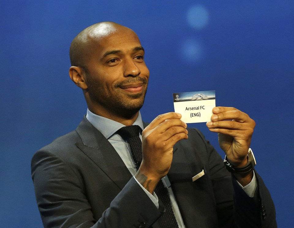  Thierry Henry was present during Thursday's Champions League draw