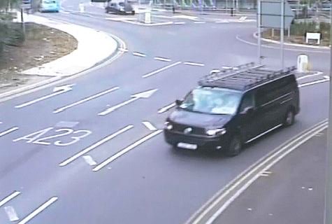  Cops are hunting a black VW van similar to this, but have ruled the owner of the one pictured above out of the investigation