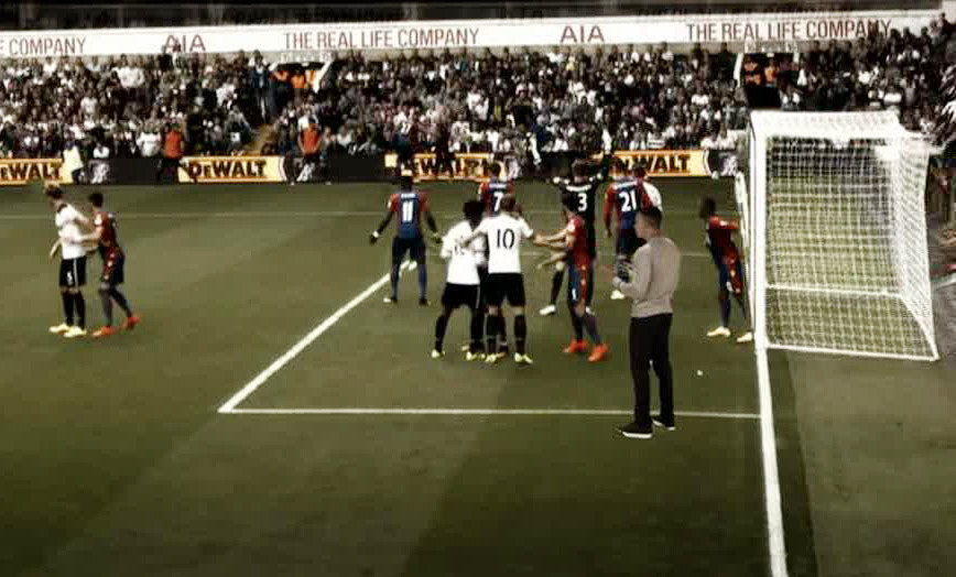  Jermaine Jenas in the box as former side Spurs score against Crystal Palace