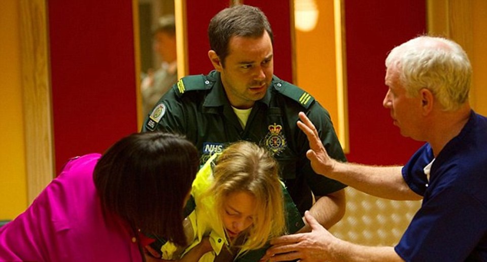 Danny Dyer made a cameo appearance on BBC's drama Casualty as a paramedic