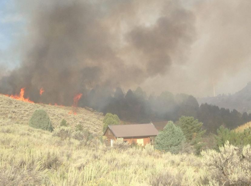  The wildfire destroyed much of Empey's 50,000 plot of land in the north-western state