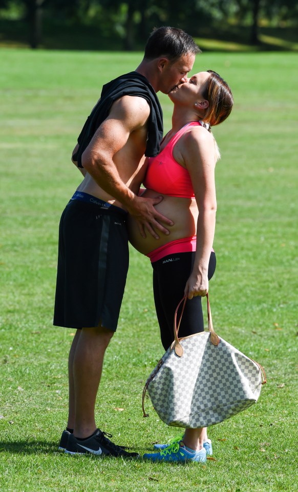  After putting on a stone in weight, Maria took some time getting used to her pregnant figure