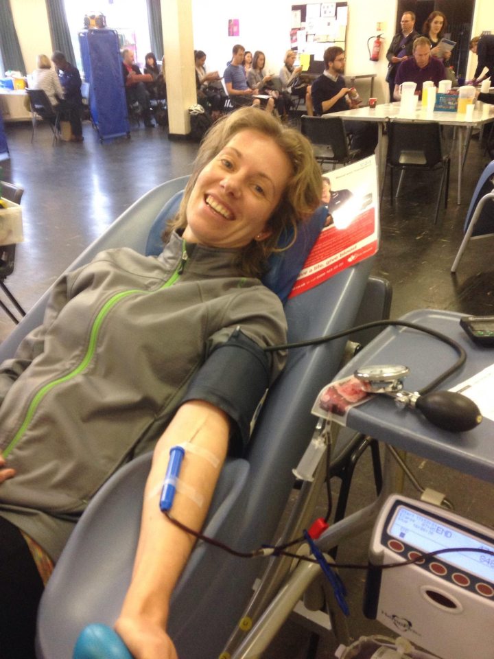  Jenna's friends, including Marion (pictured), sent her 'blood selfies' from across the country