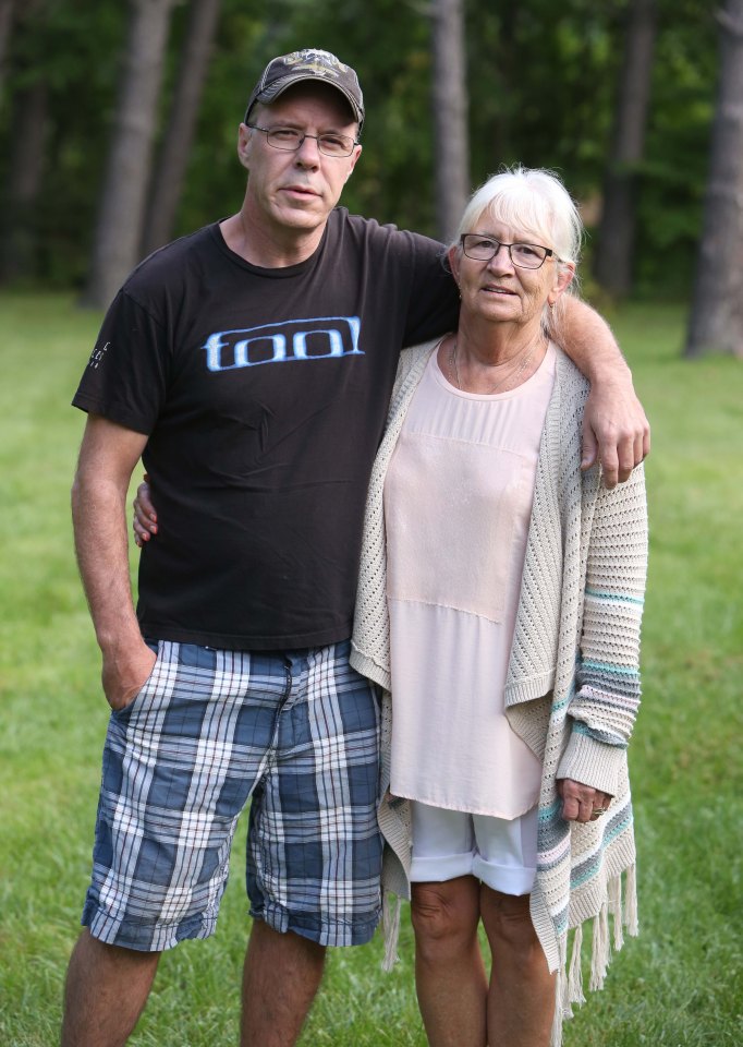  Lifetime of heartbreak . . . Shane Townsend, pictured above with his mum Yvonne, is the lovechild of Star Wars' R2-D2 legend Kenny Baker