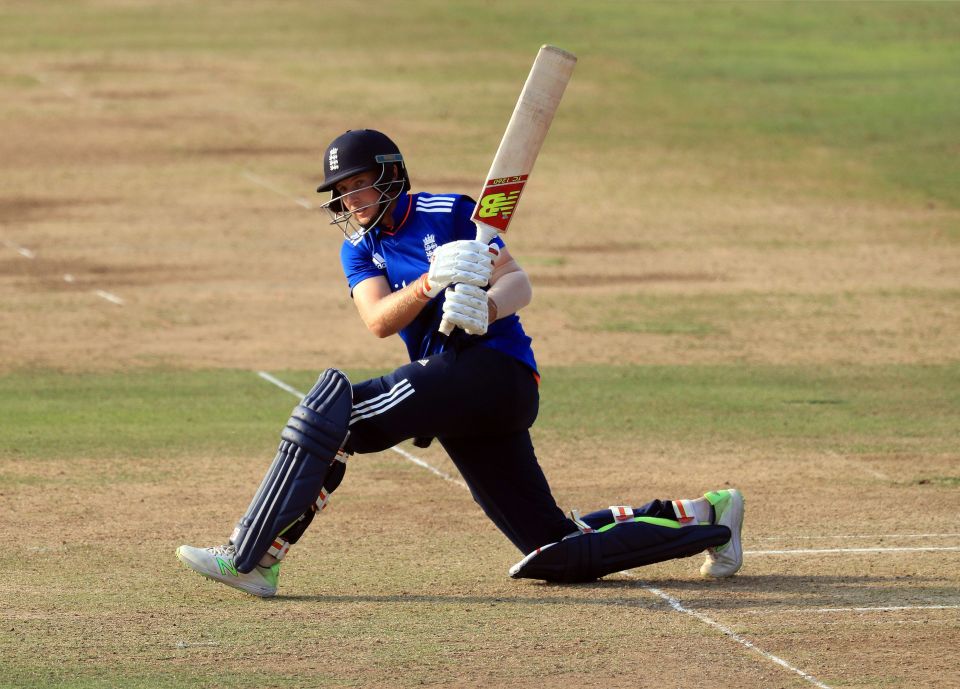  Root was caught attempting a slog with England needing just 12 to win