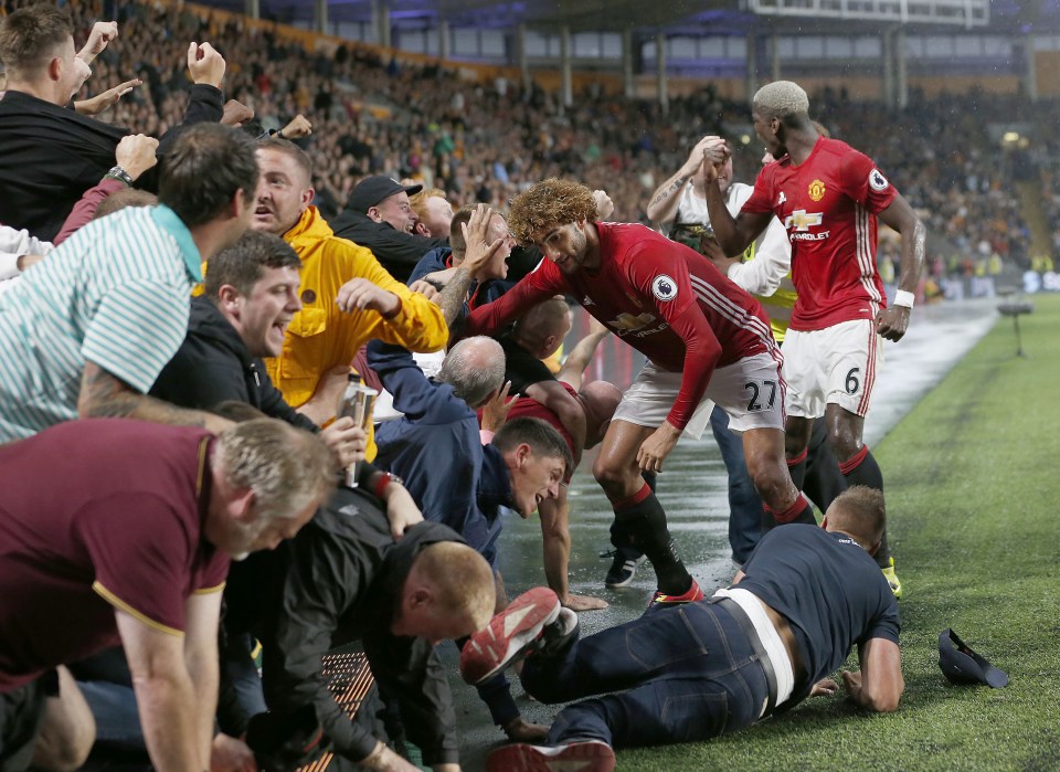  An advertising hoarding collapsed after Marcus Rashford's late winner