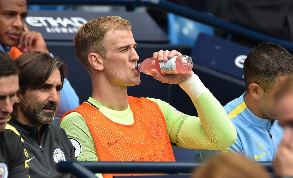  Joe Hart had been dropped to the bench by new City boss Pep Guardiola