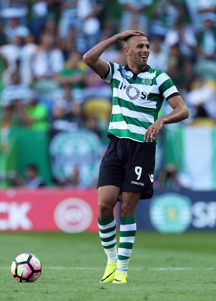  Sporting Lisbon are holding Leicester to ransom over £34m-rated Islam Slimani