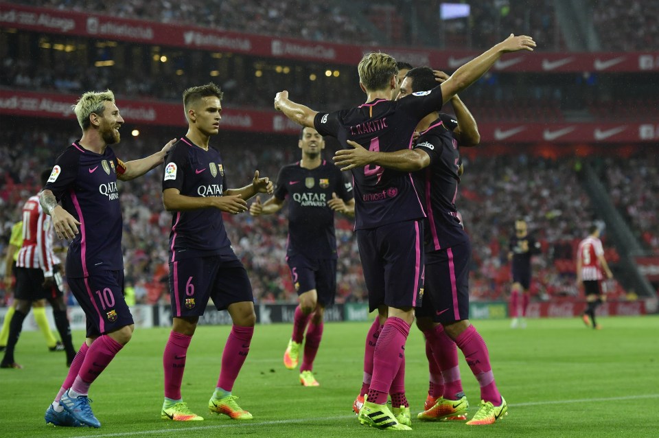  Barca won 1-0 at Athletic Bilbao