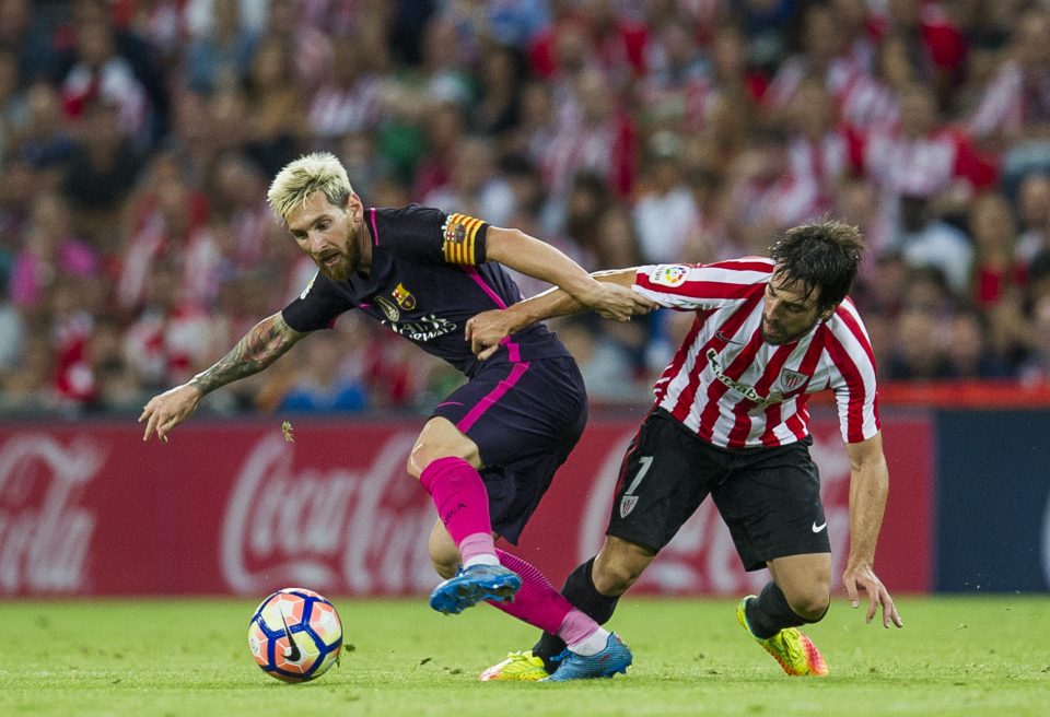  Lionel Messi scored twice in Barca's season opener