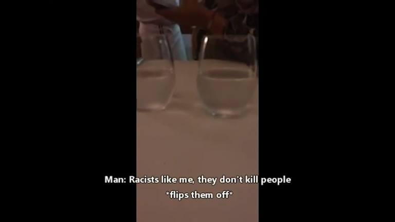  Thug openly states he is racist during sick rant