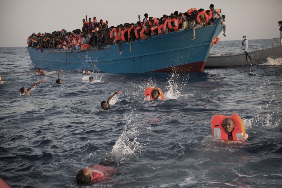  Around 13,000 migrants are believed to have been rescued from the Mediterranean in the last week alone