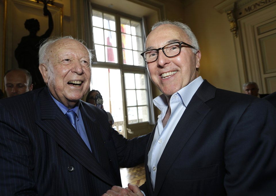  Marseille mayor (left) was delighted to see McCourt takeover