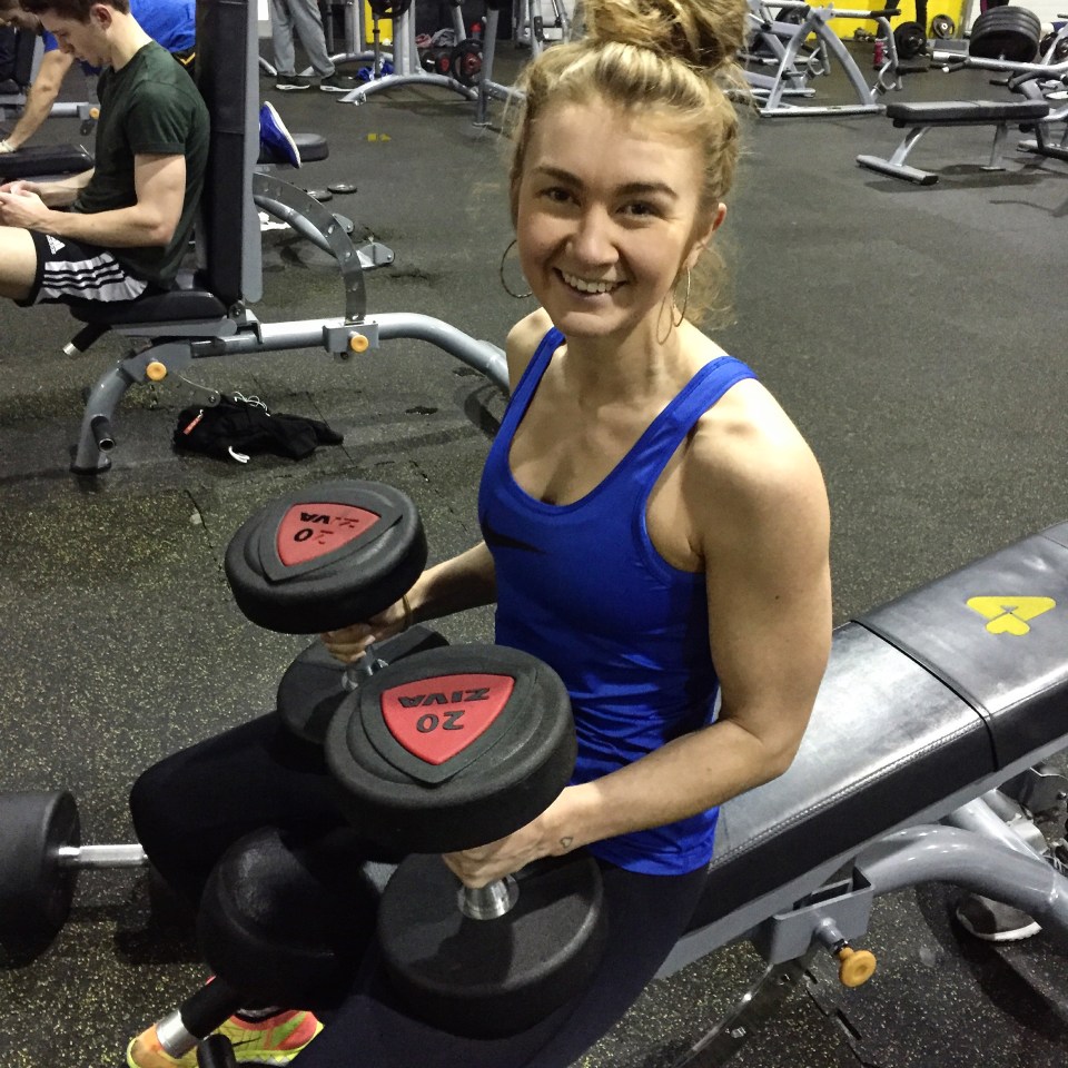  She started weight training thanks to her boyfriend