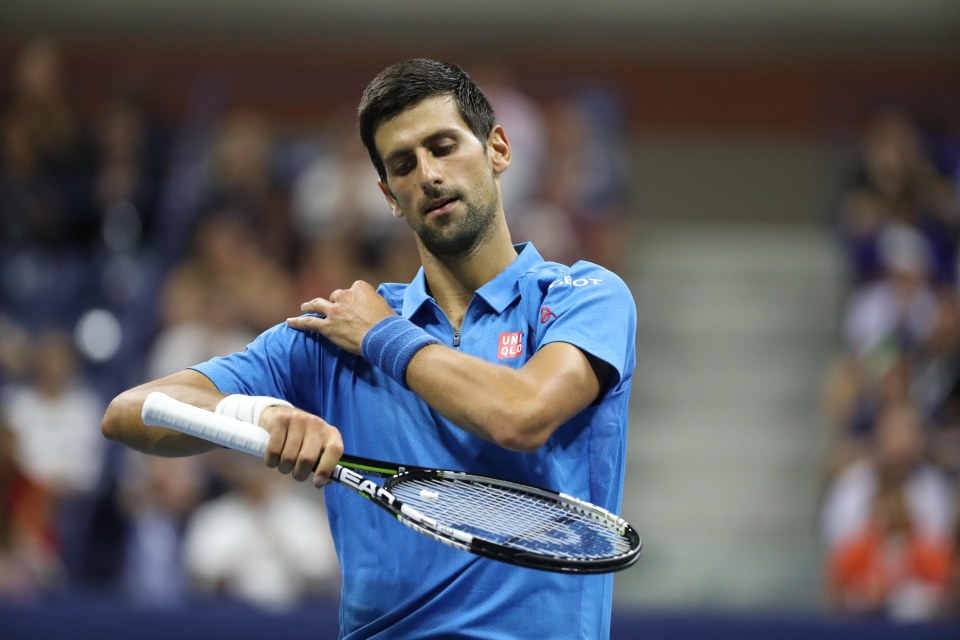 Djokovic has been plagued by an elbow and wrist injury in the lead up to his US Open defence