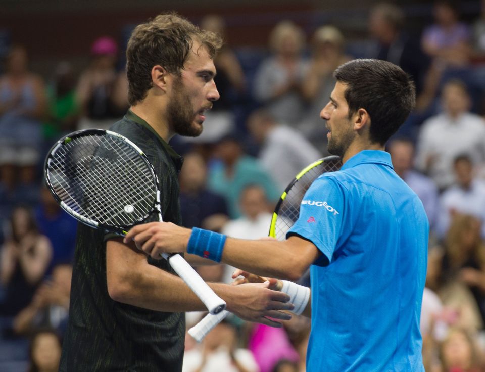 The Serb beat Jerzy Janowicz in four sets in a tricky first round encounter