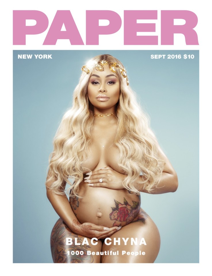  Blac Chyna poses naked for Paper magazine