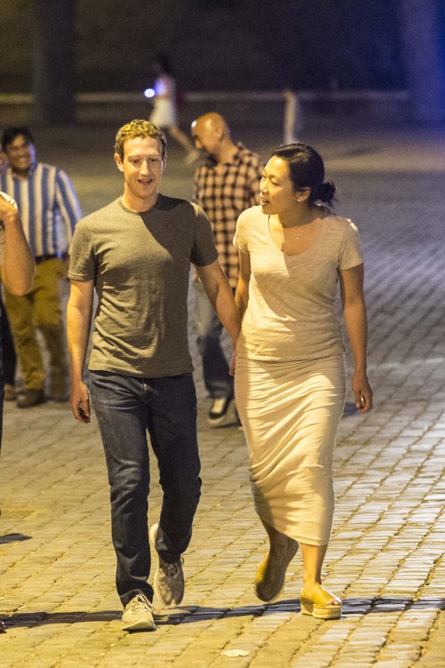  Mark Zuckerberg and his wife Priscilla during their visit to Rome