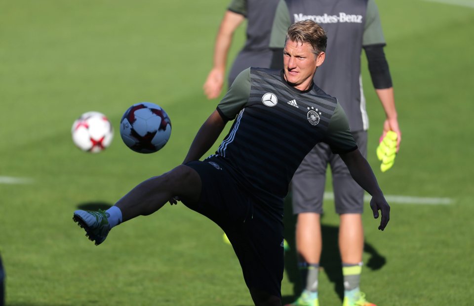  Bastian Schweinsteiger plays his final Germany game tonight against Finland