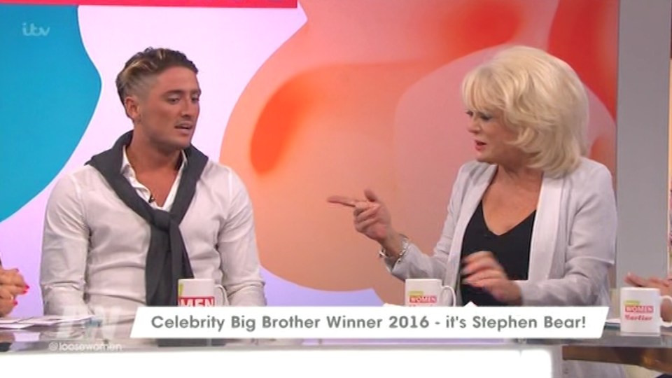  Bear appeared on Loose Women yesterday to talk about winning CBB