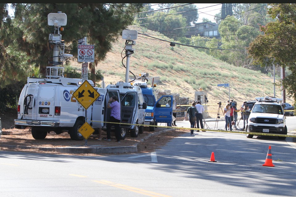 Chris Brown's House Surrounded by Police in Tarzana