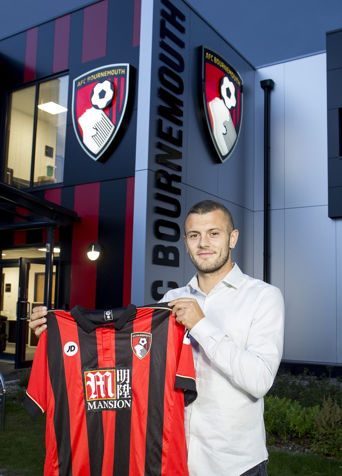  Jack Wilshere has joined Bournemouth on a one-year loan