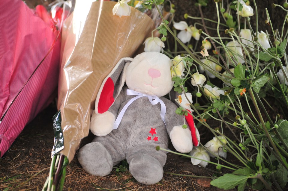  A soft toy is left at the scene of the tragedy