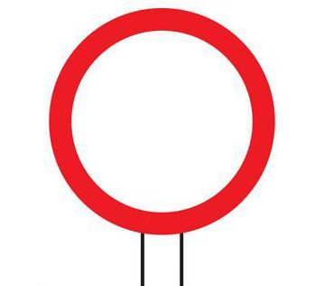  The hollow red circle means that all vehicles are prohibited on the road ahead, except bicycles being pushed by pedestrians