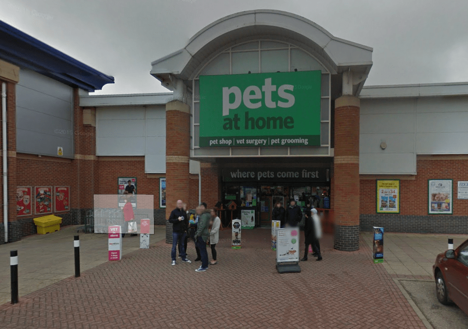 Pets at Home in Sheffield, where Kay says her family dog was injured while being groomed