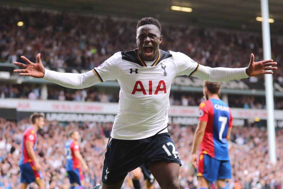  Victor Wanyama celebrates after scoring the later winner on his home debut