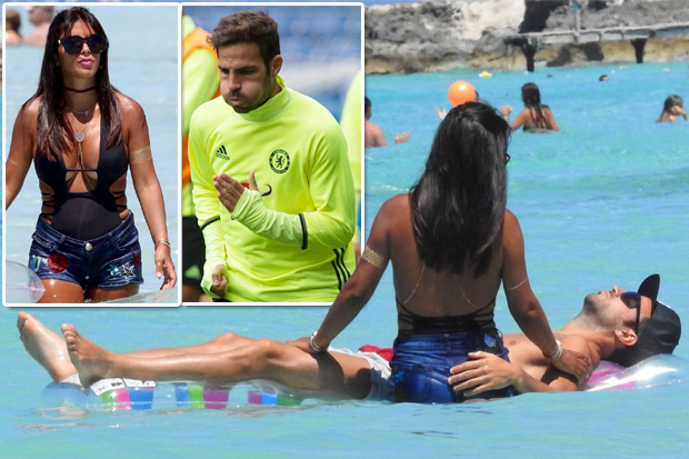 Cesc Fabregas cut his Ibiza holiday short to return to Chelsea training