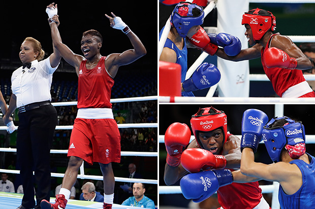 Nicola Adams is guaranteed at least a silver medal after reaching the women's flyweight final