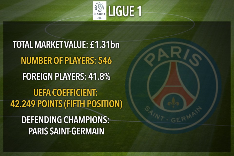  French Ligue 1's numbers