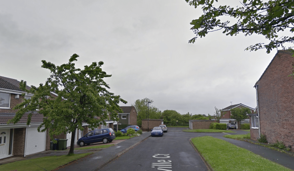  The street where the baby boy was taken from and rushed to hospital before he died