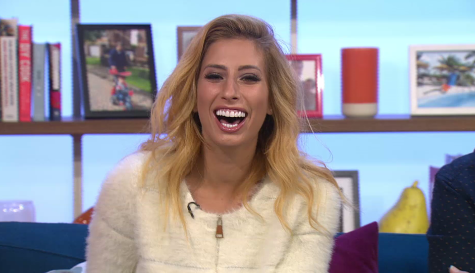  Stacey laughed as Gaby revealed what went on during the ad break