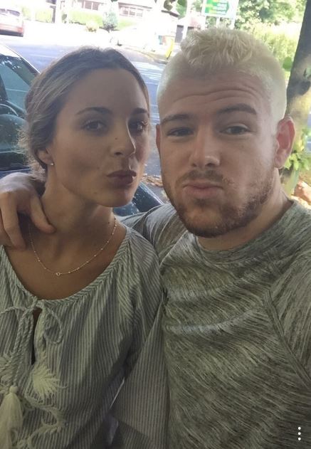  Liverpool defender Alberto Moreno posed with his new haircut with girlfriend Lilia Grandilla