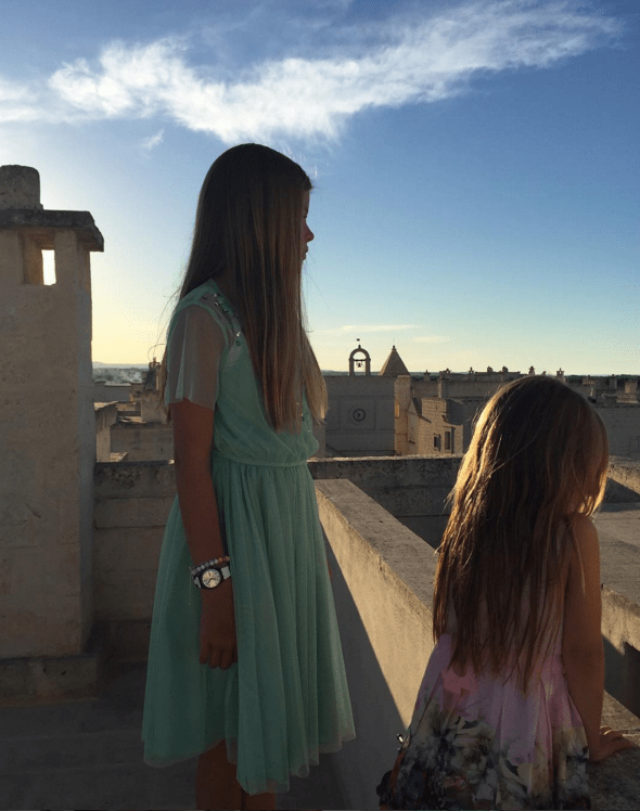  Amanda's daughters Lexi (left) and Hollie (right): She's feeling emotional about her youngest starting school this September