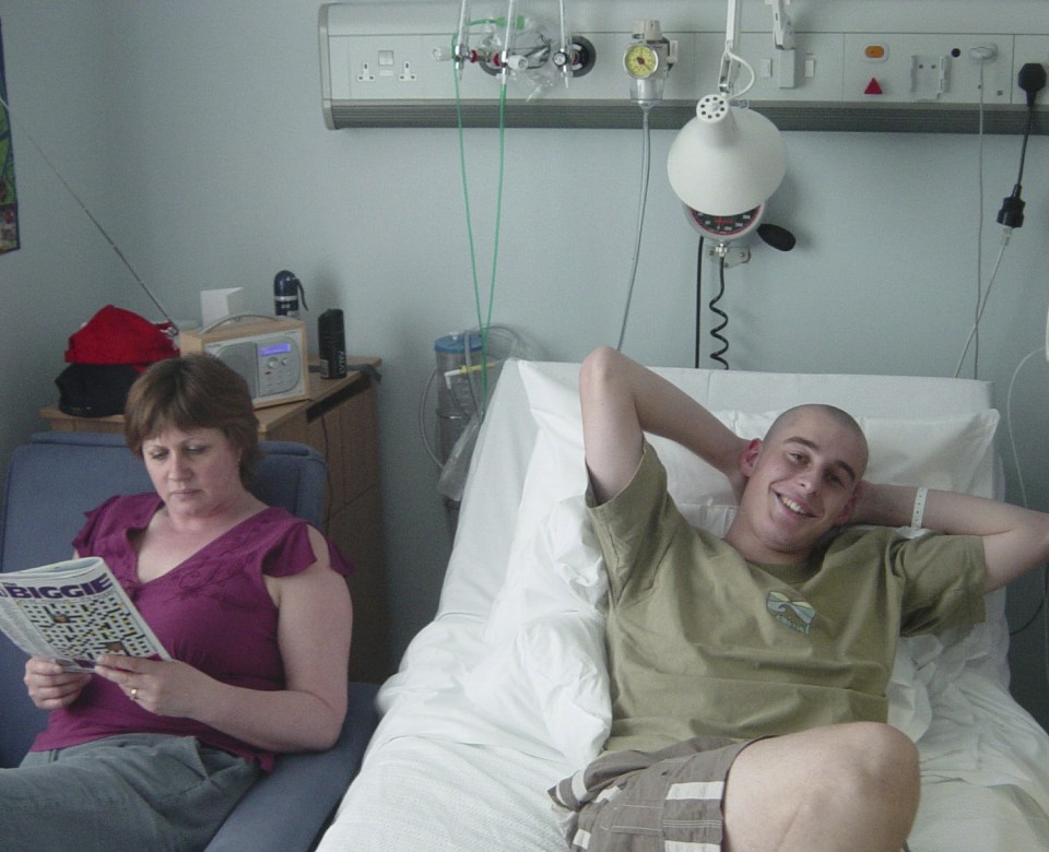  Andy underwent chemotherapy, radiotherapy and a bone marrow transplant for chronic myeloid leukaemia