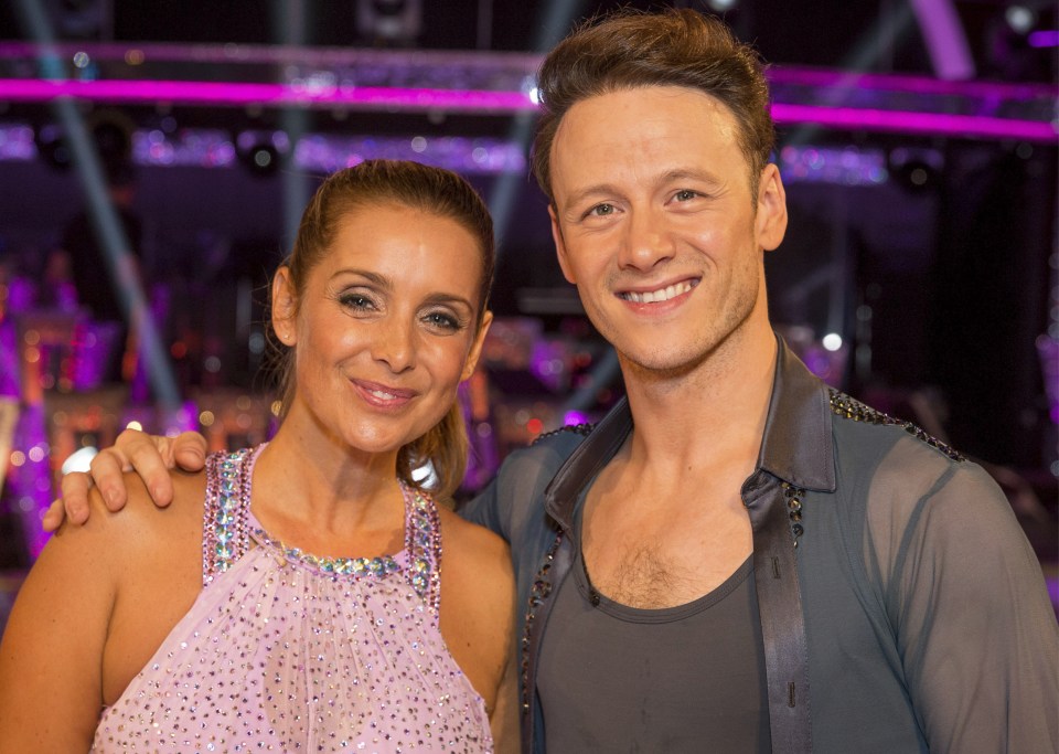  Louise with dancing partner Kevin Clifton: She is adamant she won't fall under the 'Strictly curse' and says husband Jamie is 'pretty cool' about it all