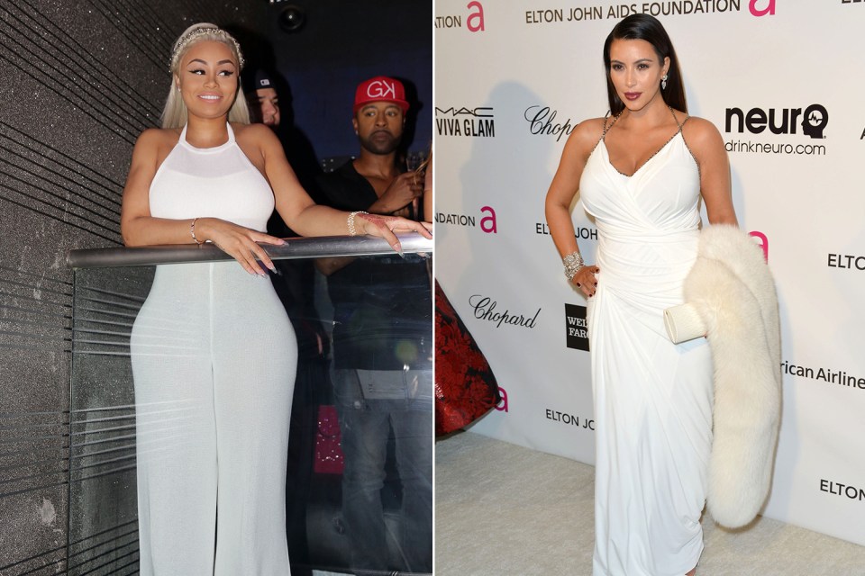  Blac and Kim look angelic in their top-to-toe white ensembles