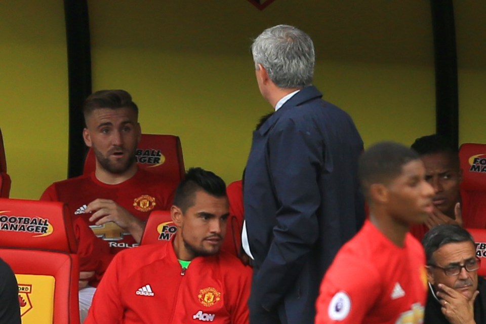  Luke Shaw was publicly criticised by Jose Mourinho after 3-1 defeat at Watford