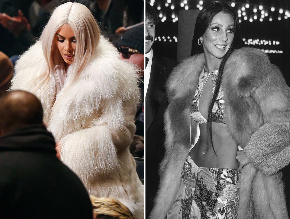  Kim is known for her penchant for fur coats - we wonder where that stems from