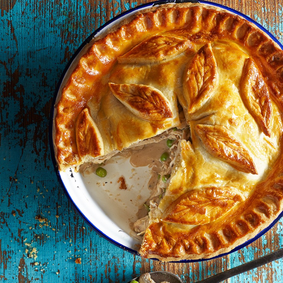 This warming chicken, mushroom and tarragon pie is sure to hit the spot as we head into winter