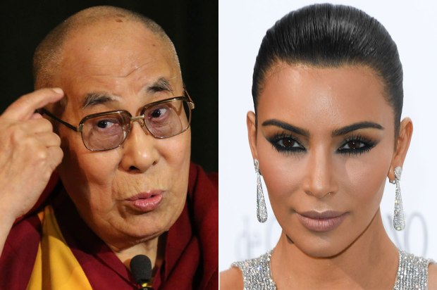 Dalai Lama and Kim Kardashian