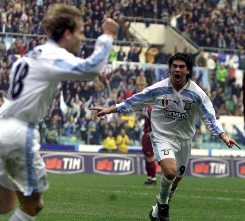  Marcelo Salas helped Lazio win Cup Winners' Cup and domestic double next season