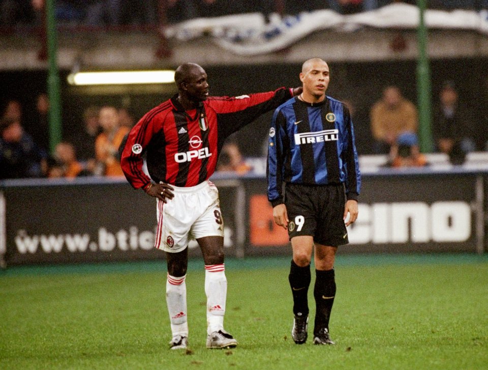  George Weah enjoyed friendly rivalry with Ronaldo in Milan derbies