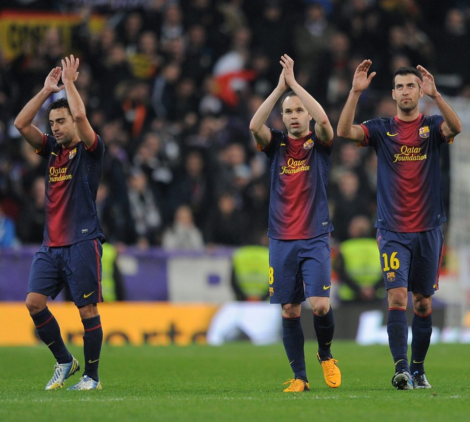  Xavi, Andres Iniesta and Sergio Busquets developed near-telepathic understanding