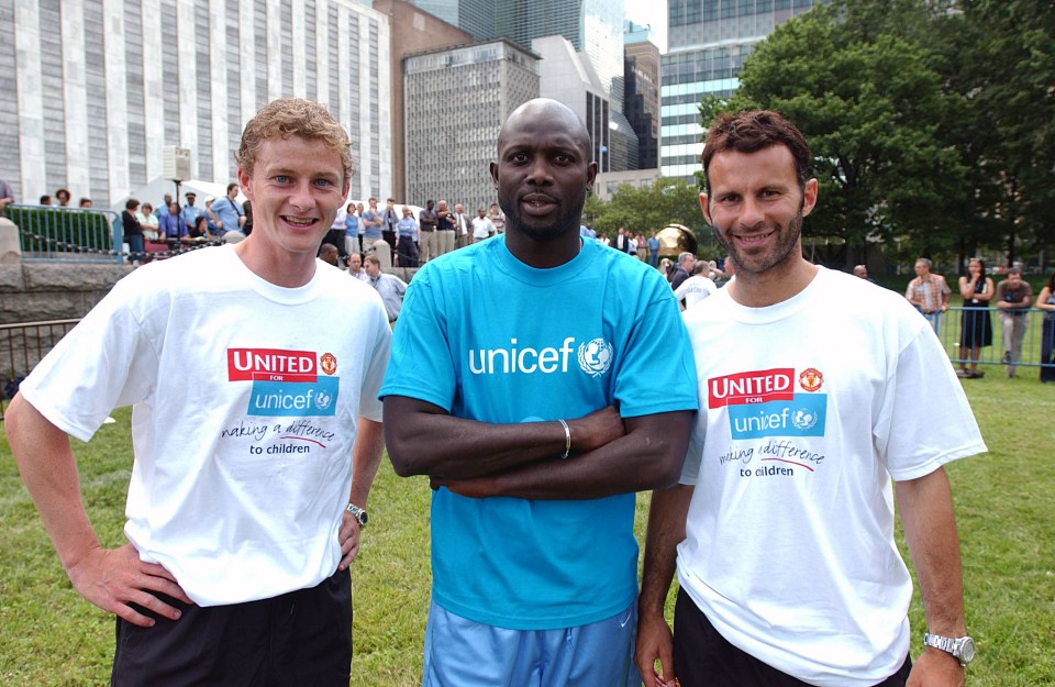  George Weah became a Unicef Goodwhill ambassador for off-field work