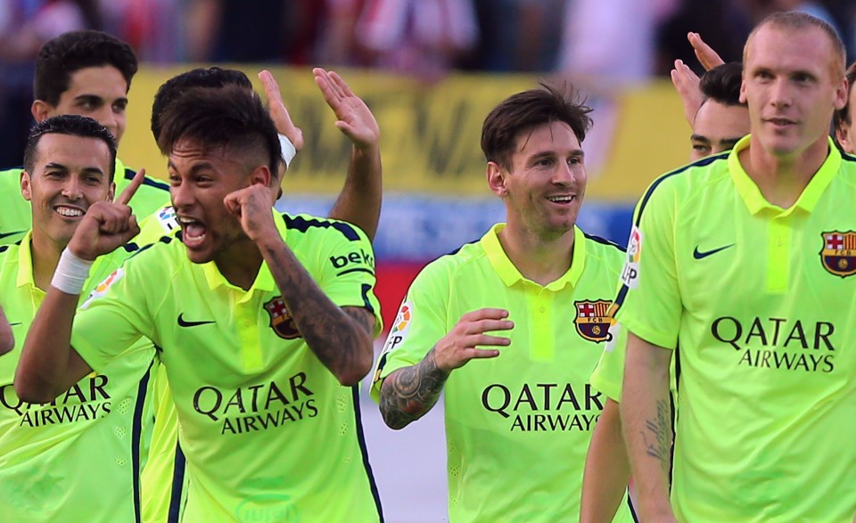  Lionel Messi's goal clinched the title for Barcelona at Atletico's ground